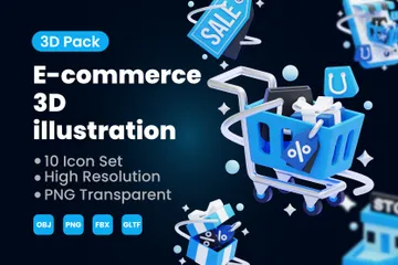 Ecommerce 3D Icon Pack