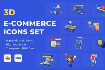 Ecommerce 3D Icon Pack