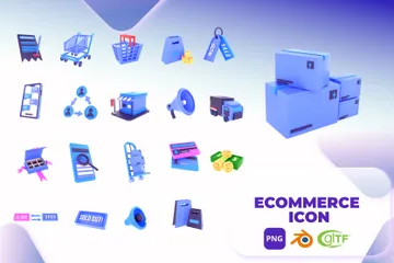 Ecommerce 3D Icon Pack