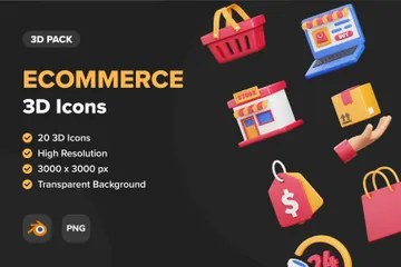 Ecommerce 3D Icon Pack