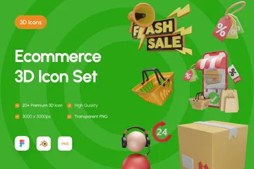 Ecommerce 3D Icon Pack