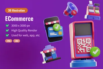 ECommerce 3D Icon Pack