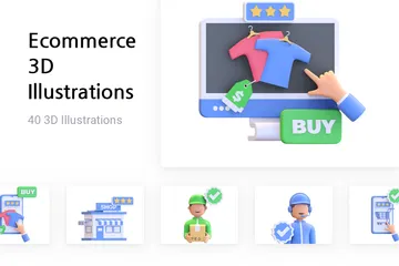 Ecommerce 3D Illustration Pack