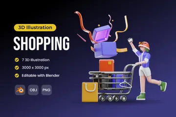 Ecommerce 3D Illustration Pack