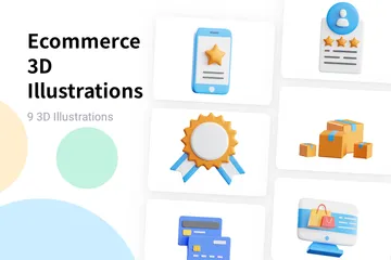 Ecommerce 3D Illustration Pack