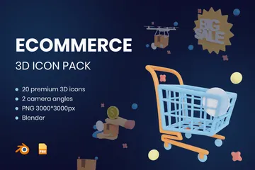 Ecommerce 3D Illustration Pack