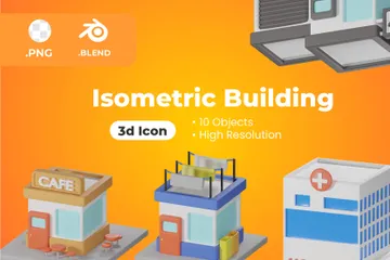 Edificio Paquete de Icon 3D