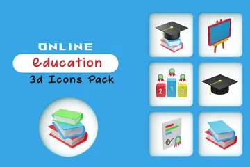 Educação Pacote de Icon 3D