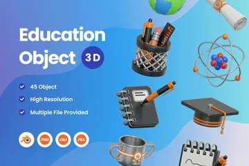 Educación Paquete de Icon 3D