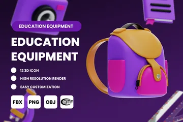 Educación Paquete de Icon 3D