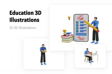 Educación Paquete de Illustration 3D