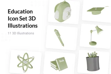 Educación Paquete de Illustration 3D