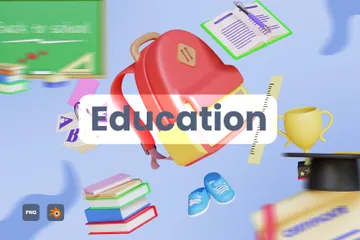 Educación Paquete de Illustration 3D
