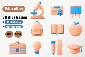 Éducation Pack 3D Icon