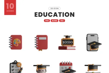 Éducation Pack 3D Icon