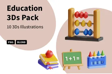 Education 3D Icon Pack