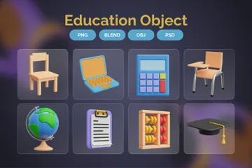 Education 3D Icon Pack