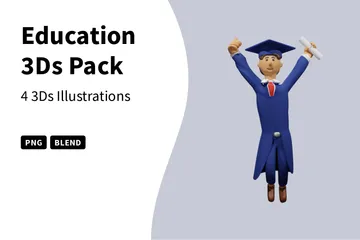 Education 3D Illustration Pack