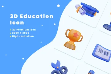 Education 3D Illustration Pack