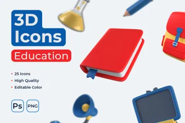 Education 3D Illustration Pack