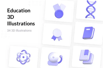 Éducation Pack 3D Icon