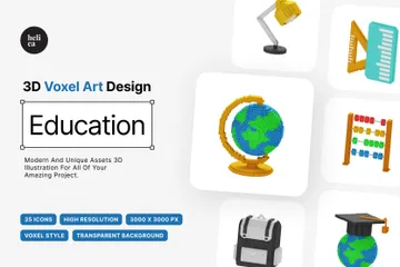 教育 3D Iconパック