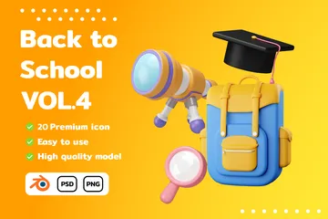 Education Vol.4 3D Icon Pack