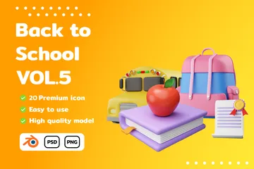 Education Vol.5 3D Icon Pack