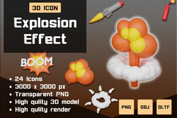 Effet d'explosion Pack 3D Icon
