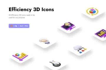 Efficiency 3D Icon Pack