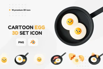 Eggs 3D Icon Pack
