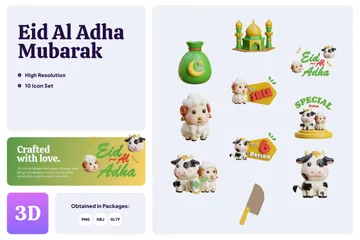 Eid Al Adha 3D Icon Pack