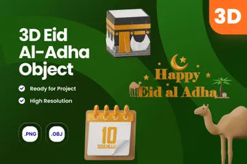 Eid Al-Adha 3D Icon Pack