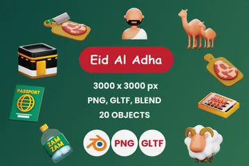 Premium Eid Al Adha Element Vol 3D Illustration Pack From, 52% OFF