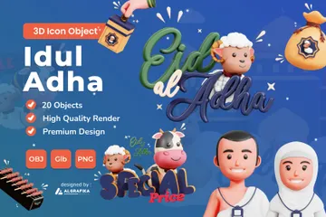 Eid Al Adha 3D Illustration Pack