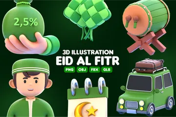 EID AL FITR 3D Icon Pack