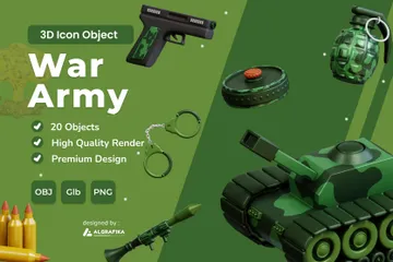 Ejército de guerra Paquete de Icon 3D