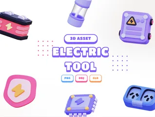 Electric Tool 3D Icon Pack