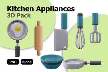 Electrodomésticos de cocina Paquete de Icon 3D