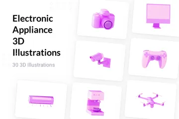 Electronic Appliance 3D Illustration Pack