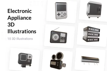 Electronic Appliance 3D Illustration Pack