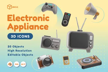 Electronic Appliances 3D Icon Pack