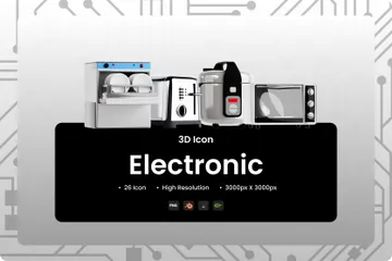 Electrónico Paquete de Icon 3D