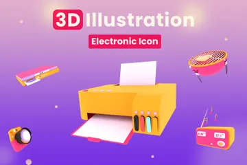 Electrónica Paquete de Illustration 3D