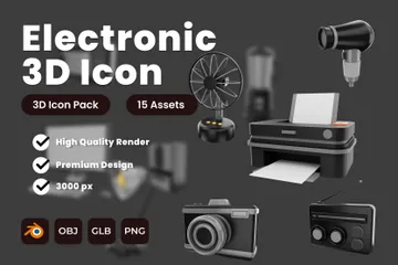 Electrónico Paquete de Icon 3D