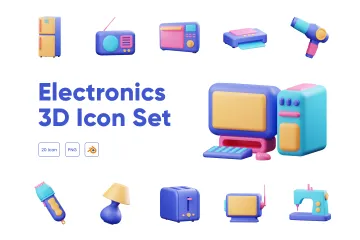 Électronique Pack 3D Illustration