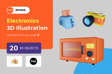 Électronique Pack 3D Illustration