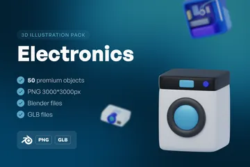 Électronique Pack 3D Icon