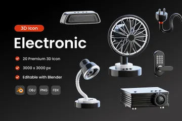 Électronique Pack 3D Icon