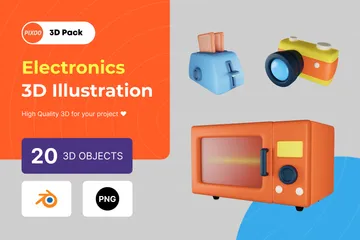 Elektronik 3D Illustration Pack